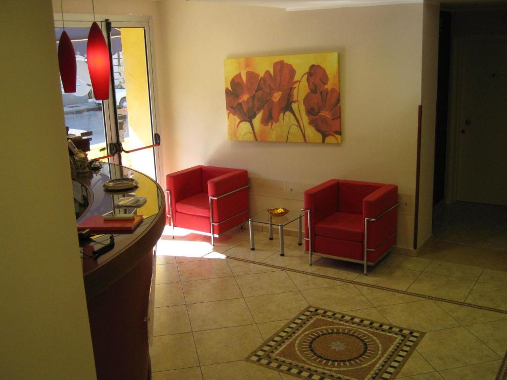 Uma área de estar em Hotel San Martino