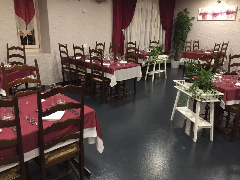 Le Bras d'Or tesisinde bir restoran veya yemek mekanı