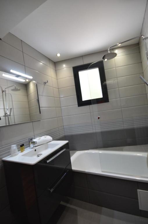 Koupelna v ubytování Hôtel Edelweiss