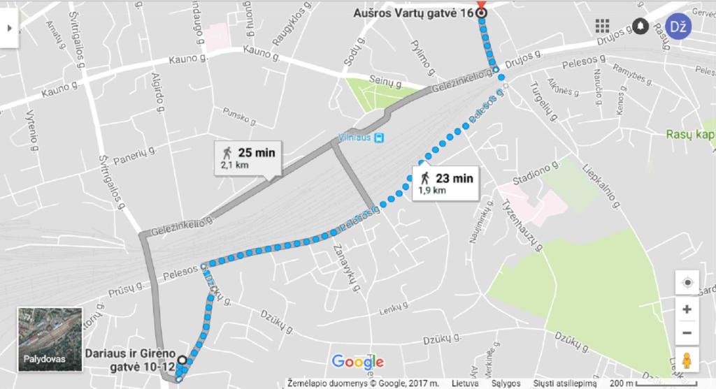 a map of the metro vancouver subway at Dariaus ir Girėno 6 Apartments in Vilnius