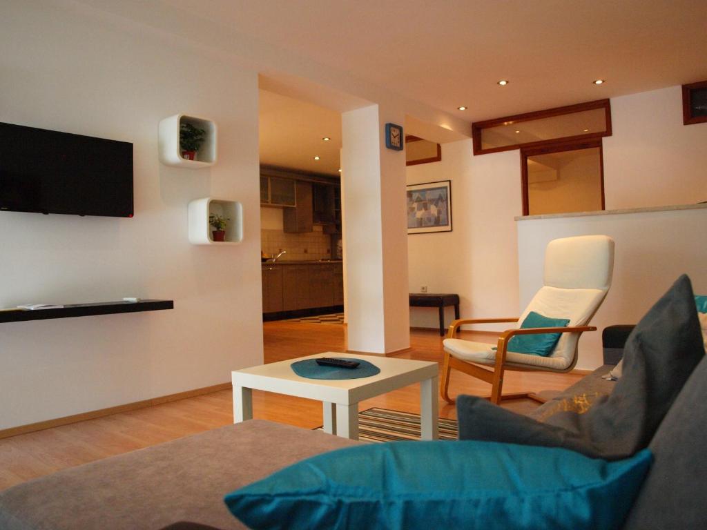 TV a/nebo společenská místnost v ubytování Apartment Marina