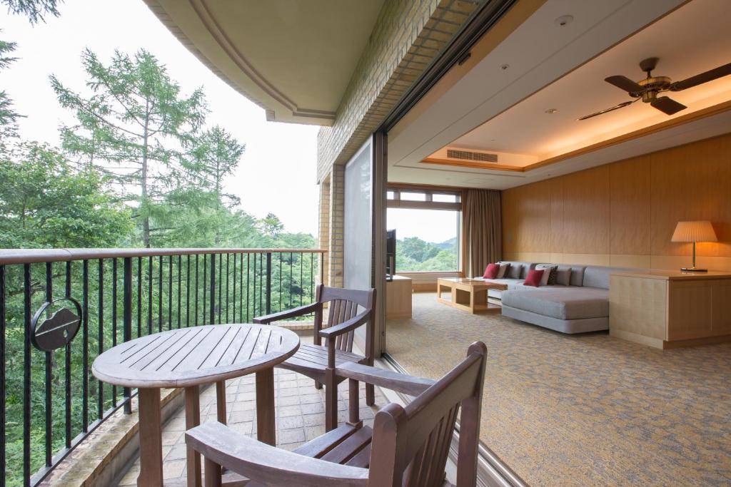 Balkón nebo terasa v ubytování Karuizawa Asama Prince Hotel