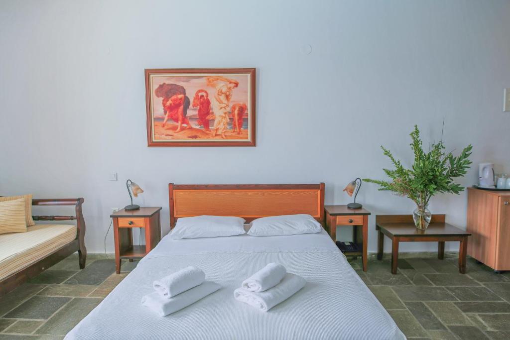 Posteľ alebo postele v izbe v ubytovaní Pilio Sea Horizon Hotel