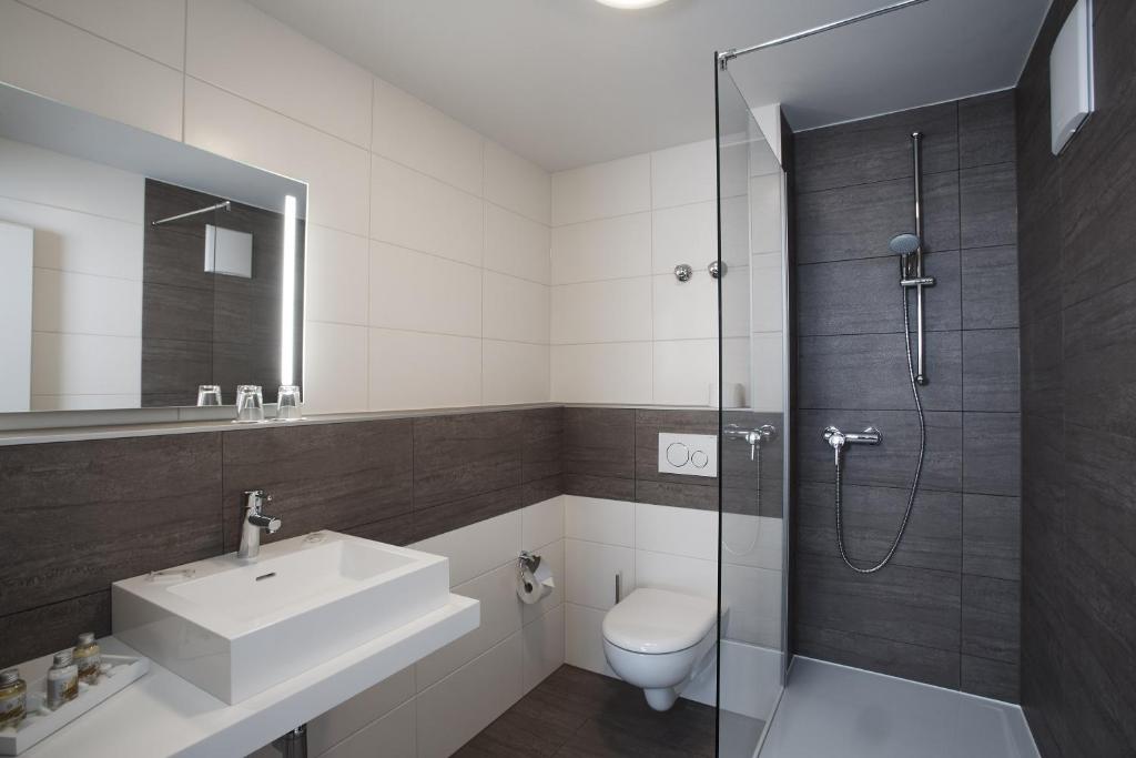 Koupelna v ubytování Hotel Alter Wirth