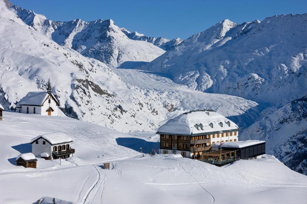 Hotel Belalp ในช่วงฤดูหนาว