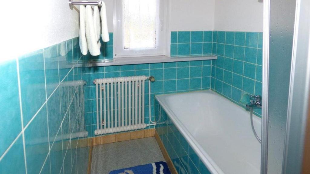 Koupelna v ubytování Gästehaus Jutta