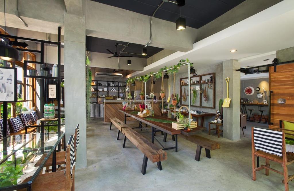 Posezení v ubytování Hansa Bangkok House