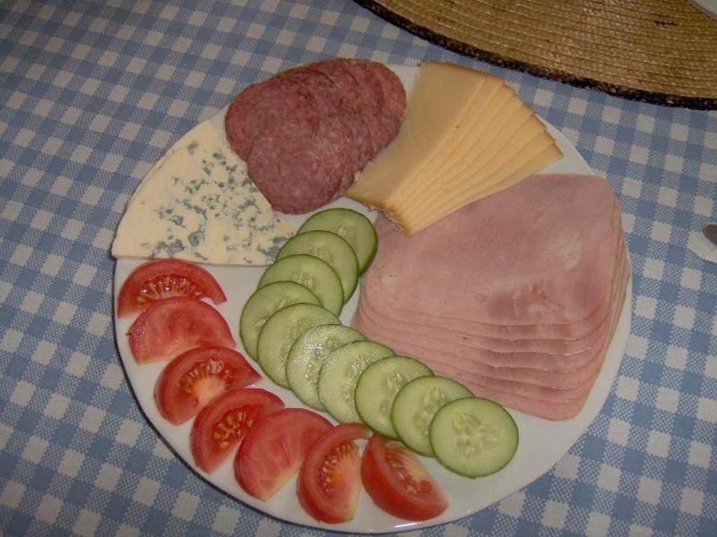 Jídlo v penzionu nebo okolí