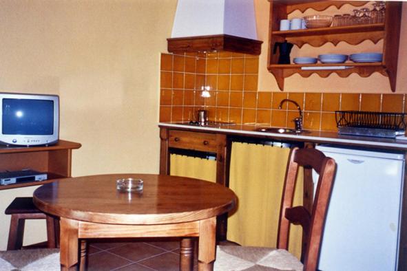 Kuchyň nebo kuchyňský kout v ubytování Apartaments La Taverna dels Noguers