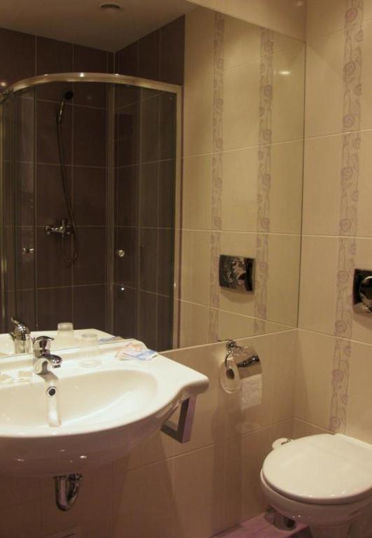 Kúpeľňa v ubytovaní Hotel Belfer