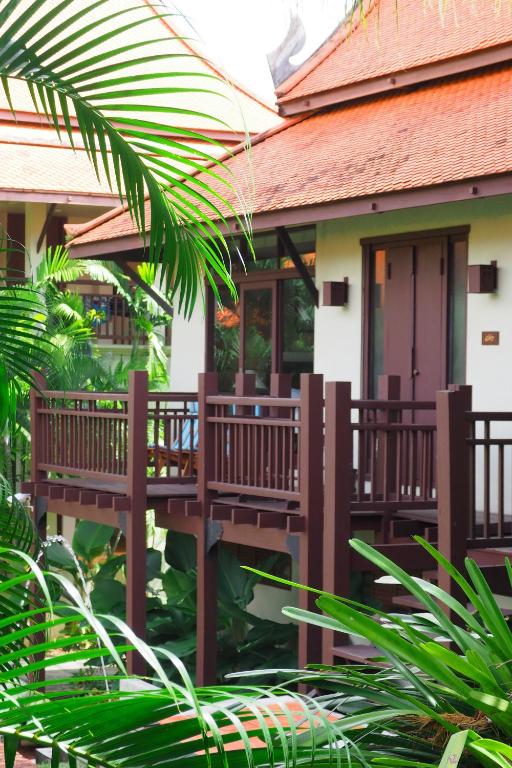 Balkón nebo terasa v ubytování Khaolak Bhandari Resort & Spa