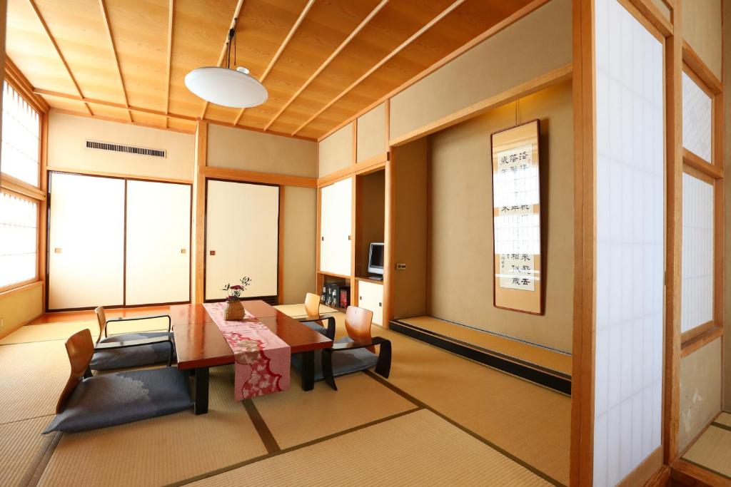 Posezení v ubytování Kamiyamada Hotel