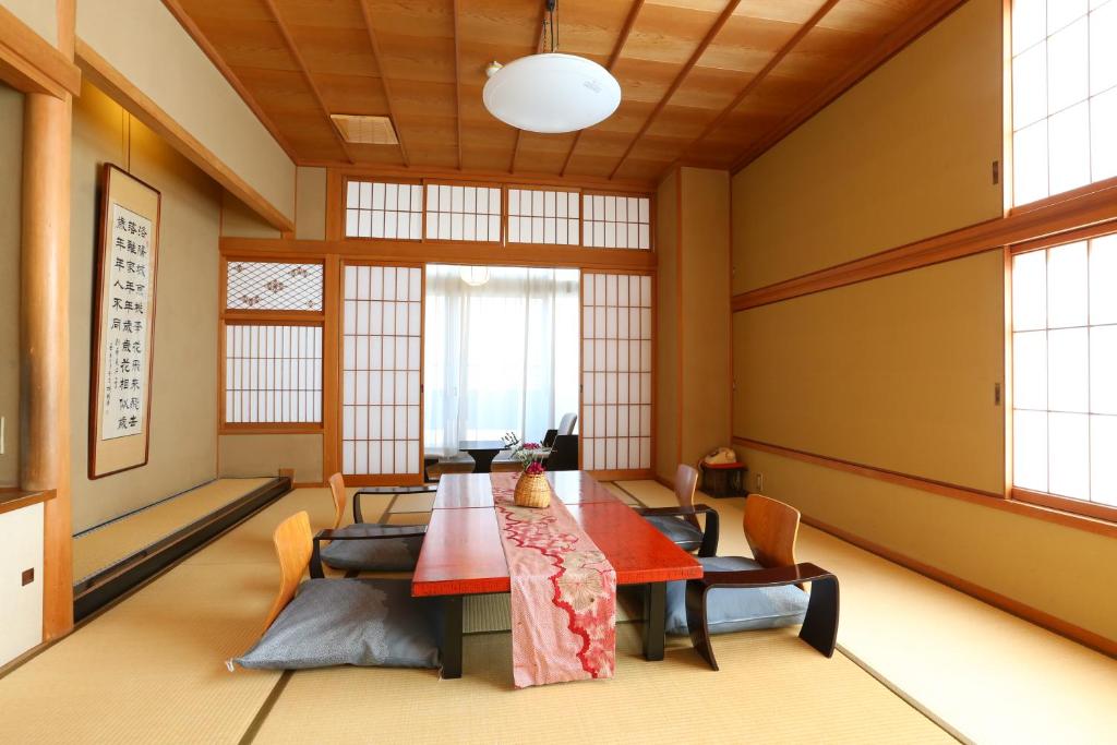 Posezení v ubytování Kamiyamada Hotel