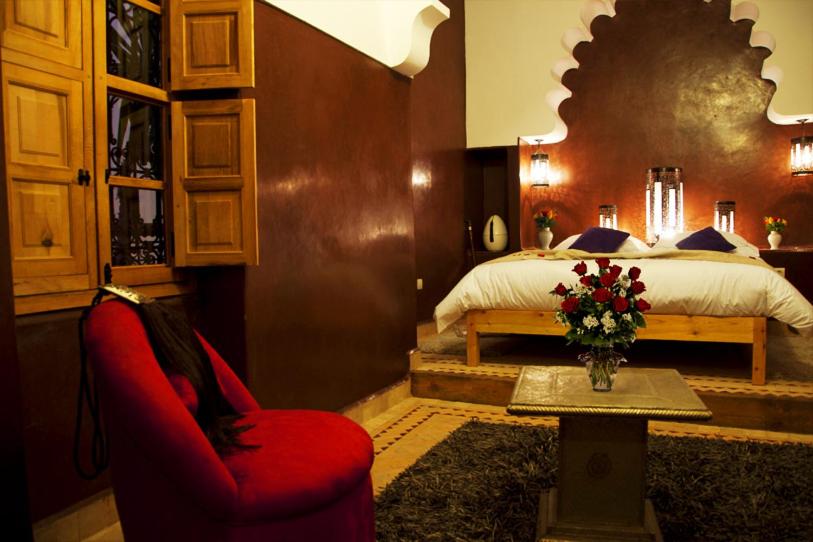 Posezení v ubytování Riad Granvilier