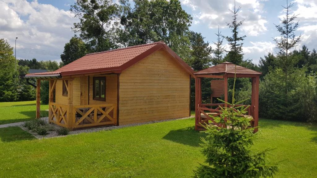 Zahrada ubytování Gościniec Mazurek , Domek drewniany 1
