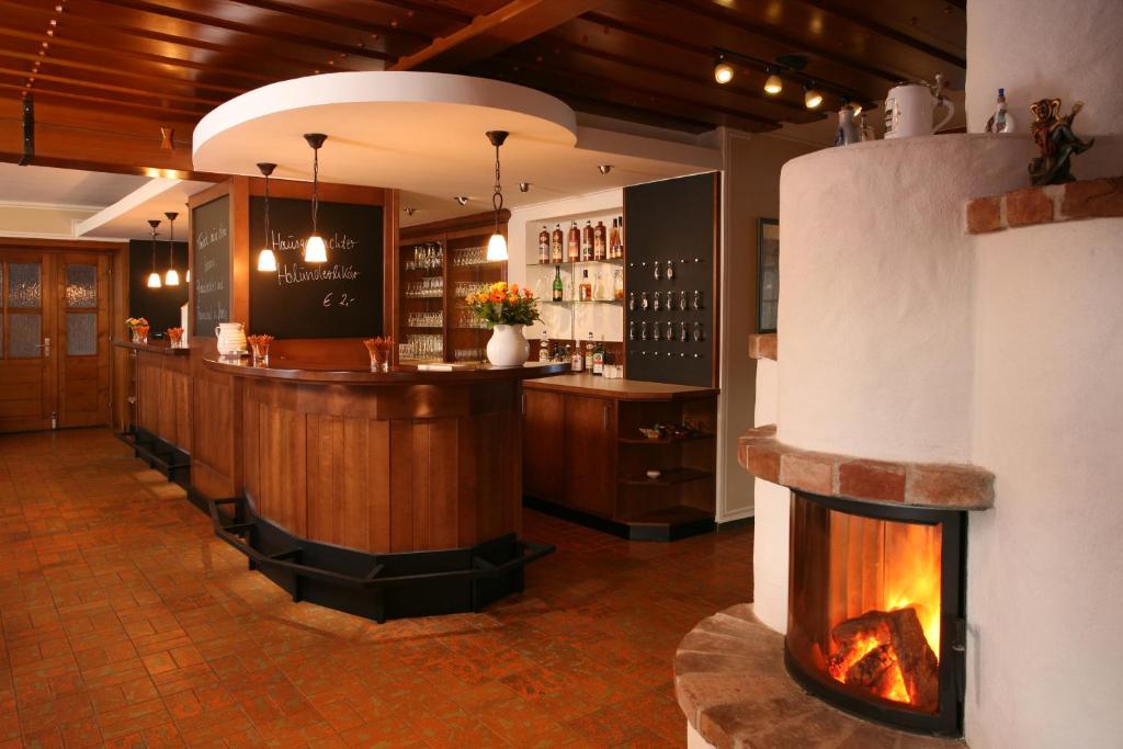 Lounge nebo bar v ubytování Panorama-Landgasthof Ranzinger