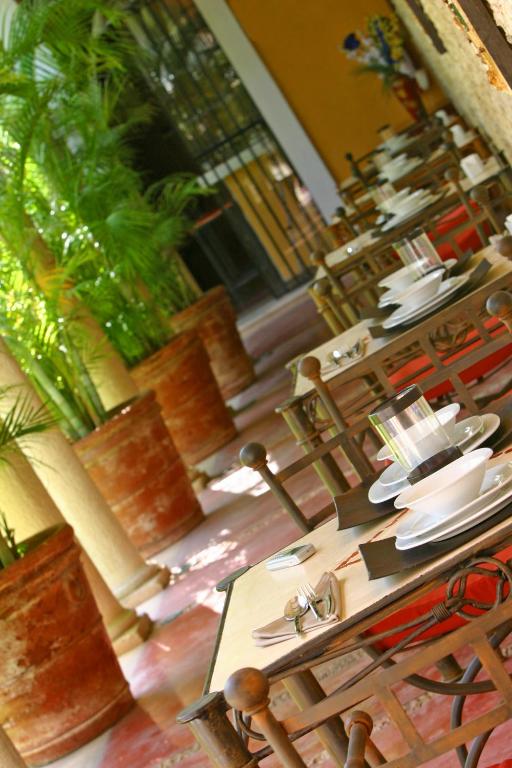 Restaurace v ubytování Hotel Hacienda Mérida