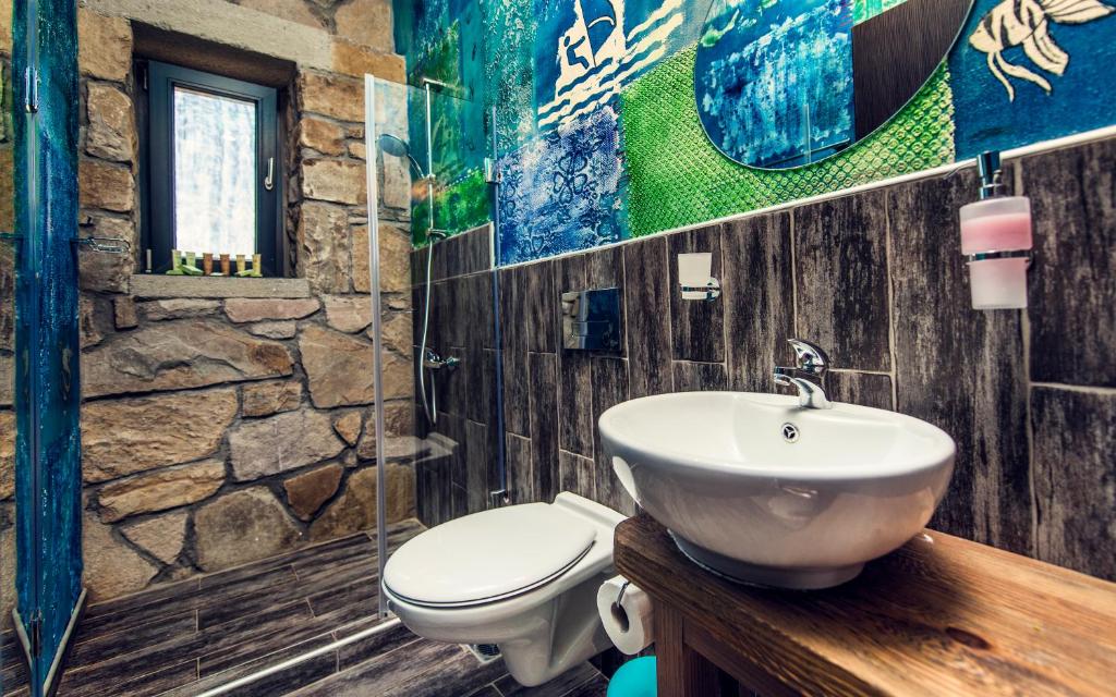Kúpeľňa v ubytovaní Keros Blue - Luxury in Wilderness