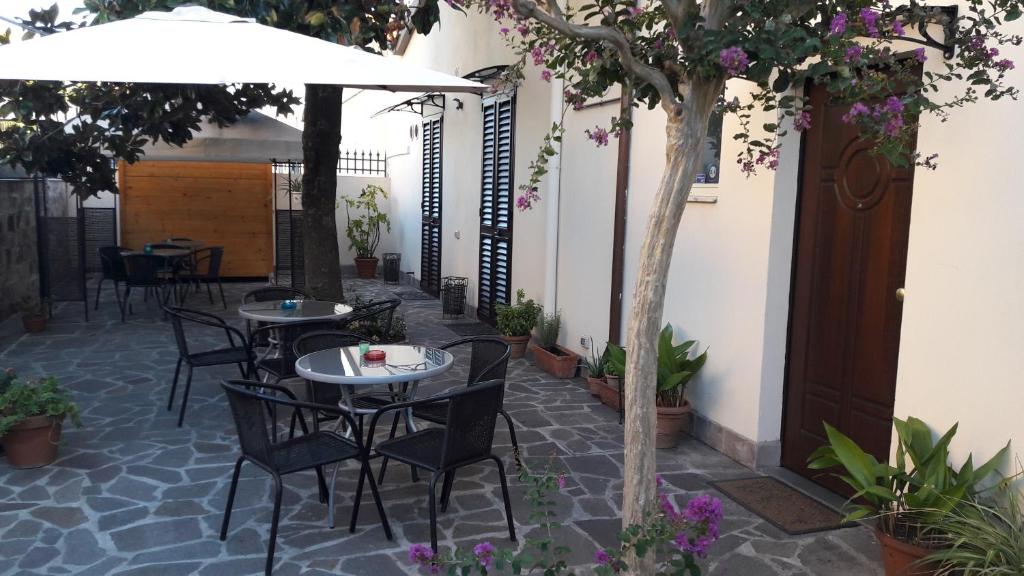 Patio alebo iná vonkajšia časť ubytovania Florence Stadium B&B