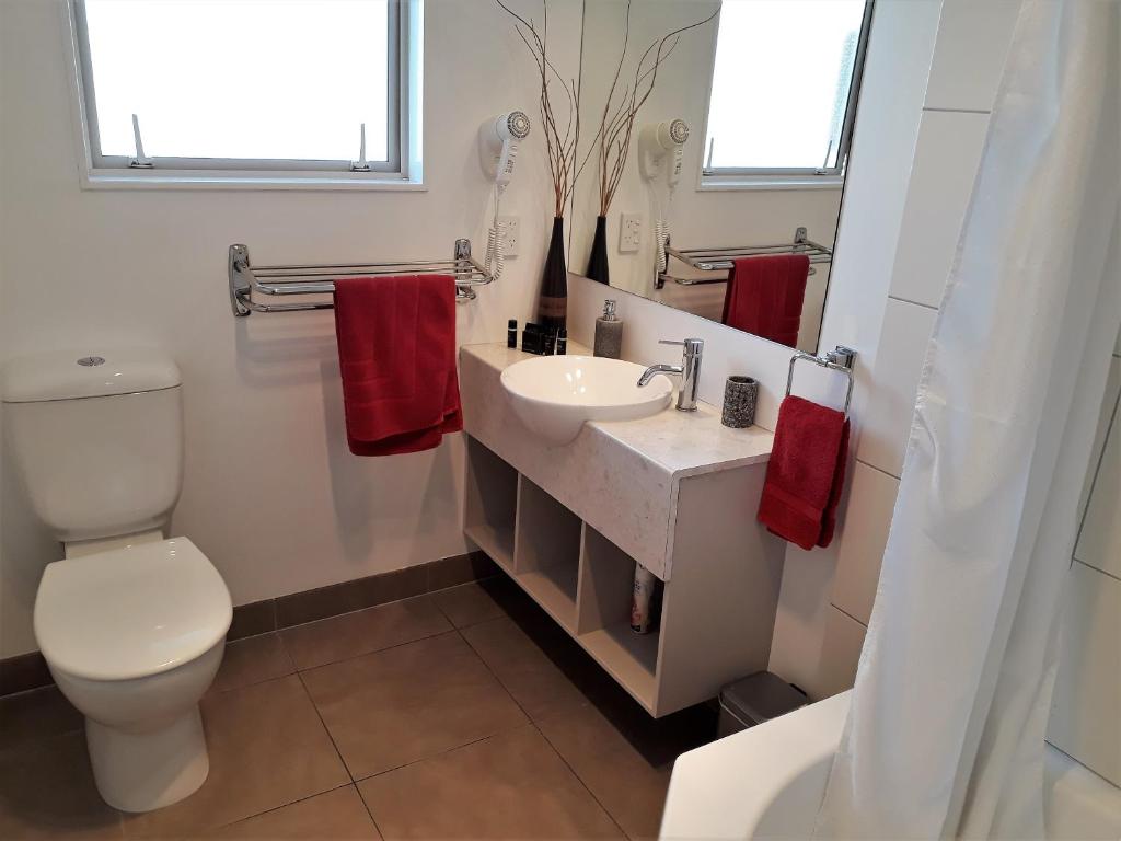 Koupelna v ubytování Mohua Motels