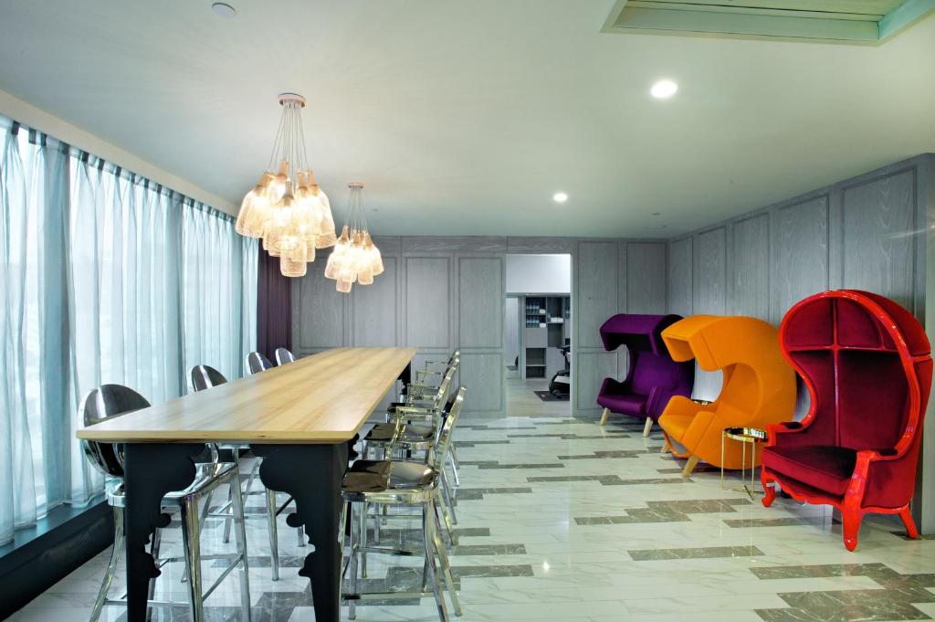 Posezení v ubytování FX Hotel Tainan