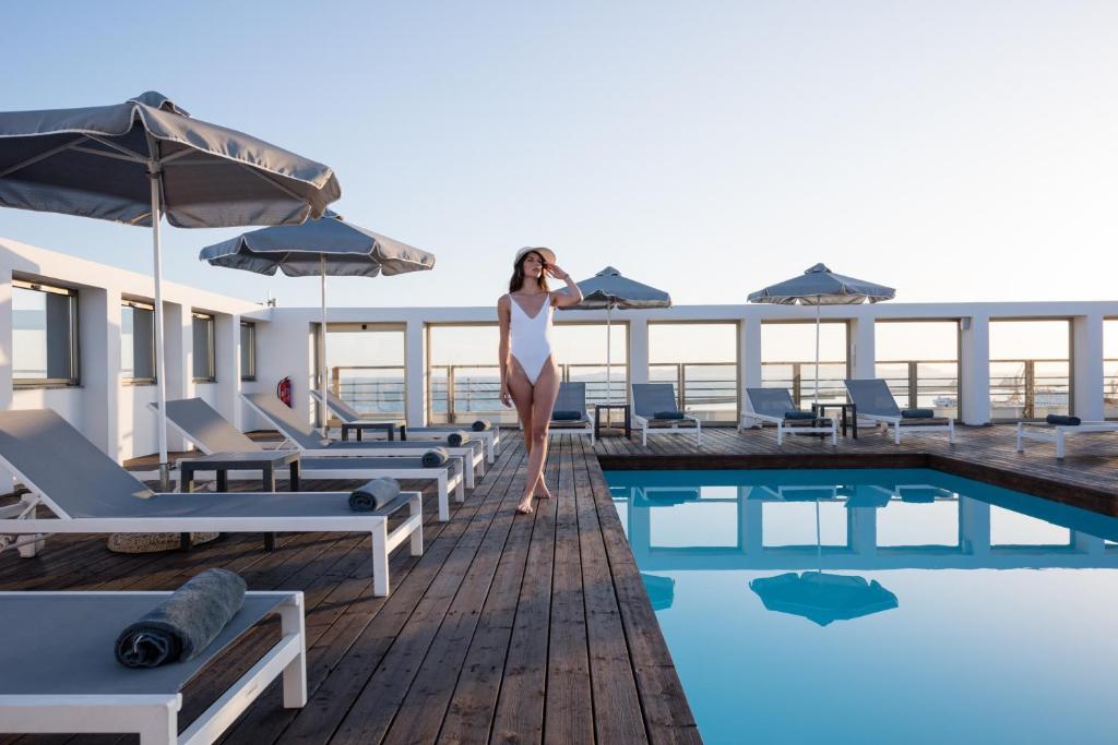 The swimming pool at or close to Aquila Atlantis Hotel
