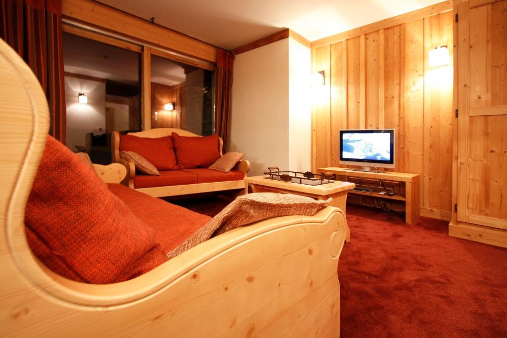 Posezení v ubytování Vacanceole - Résidence Goléon -Val Ecrins