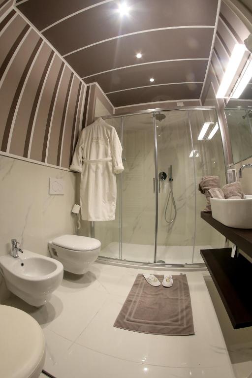 Koupelna v ubytování Grand Hotel Tettuccio