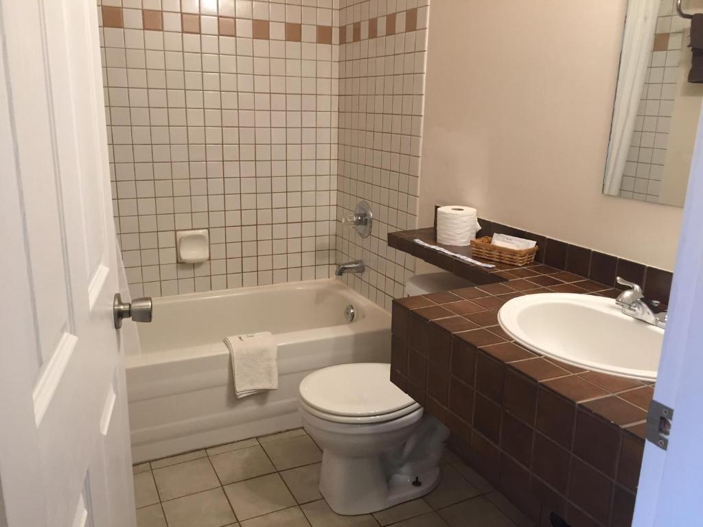 Koupelna v ubytování Hotel Deoro