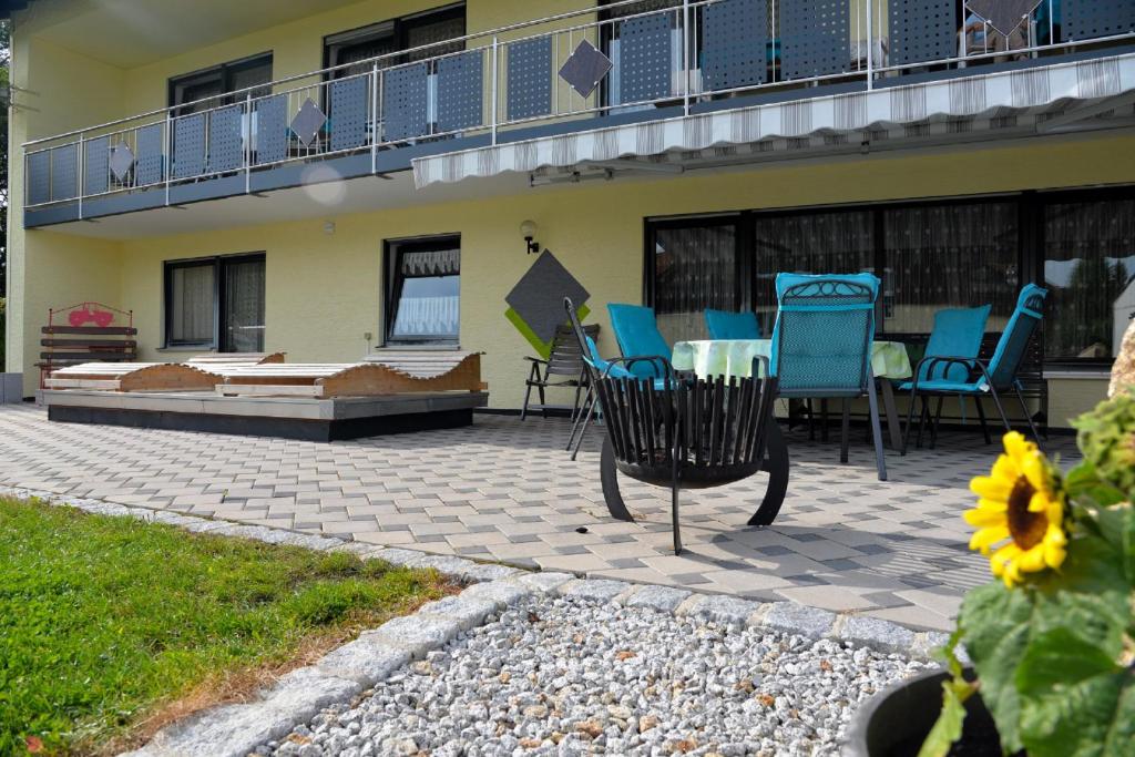 Balkón nebo terasa v ubytování Pension Erika