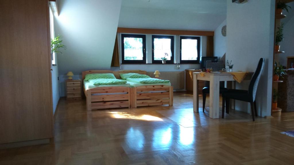 Postel nebo postele na pokoji v ubytování Haus Ruf