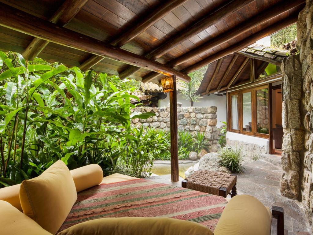 Posezení v ubytování Inkaterra Machu Picchu Pueblo Hotel