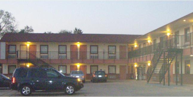 Bygningen som motellet ligger i