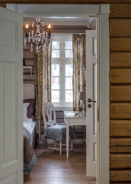 Postel nebo postele na pokoji v ubytování Eggedal Borgerstue