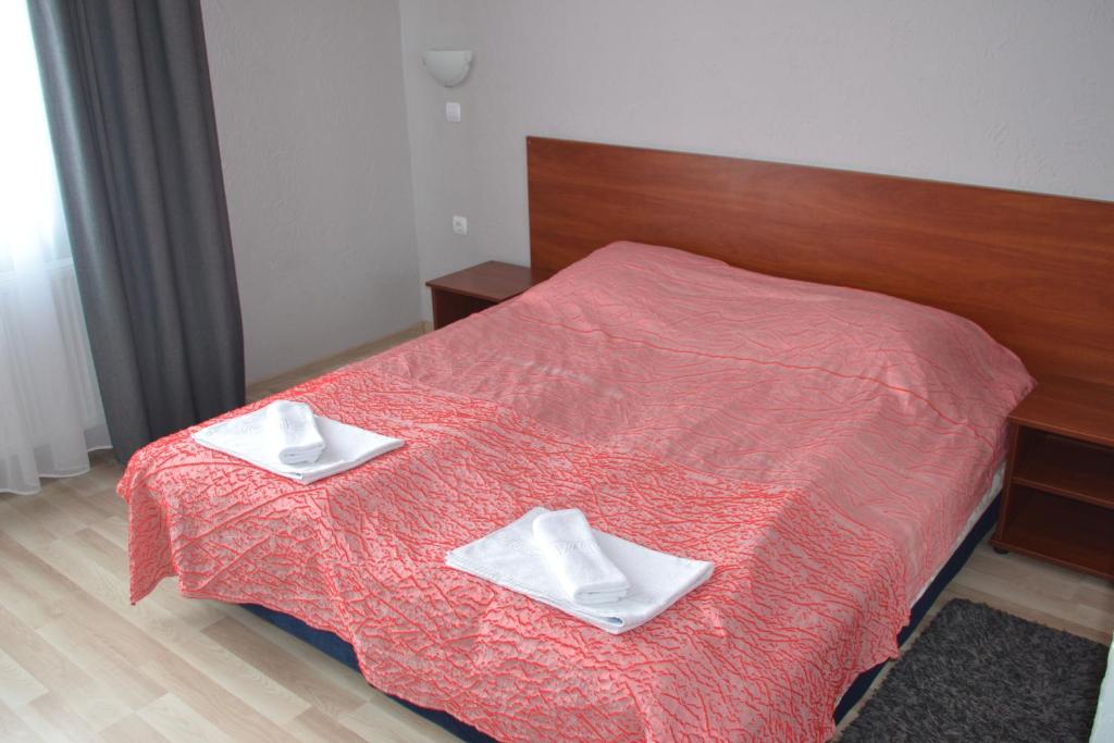 Postel nebo postele na pokoji v ubytování Hotel Helikon