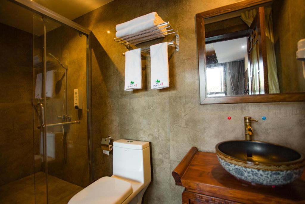 Koupelna v ubytování Wang Jiang Reclusive Boutique Inn