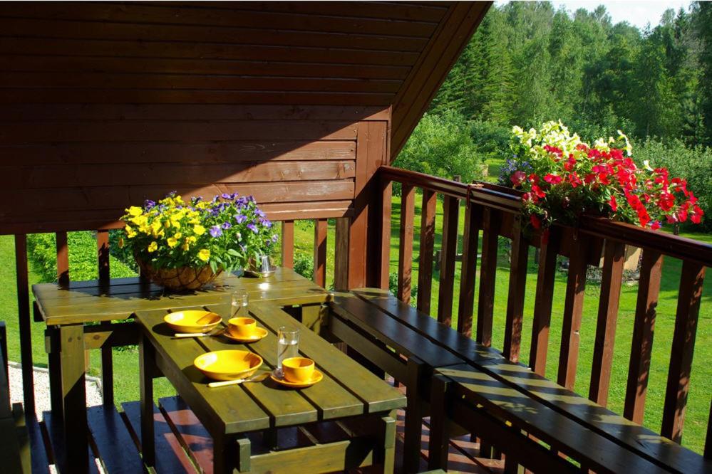 Balkón nebo terasa v ubytování Vanasauna Guesthouse