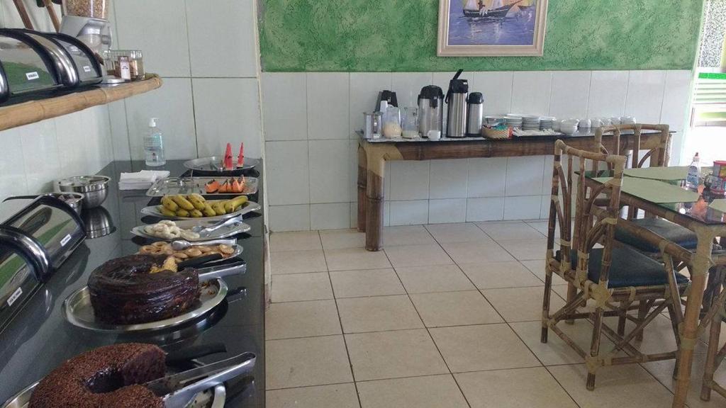 Kuchyň nebo kuchyňský kout v ubytování Hotel Maringa
