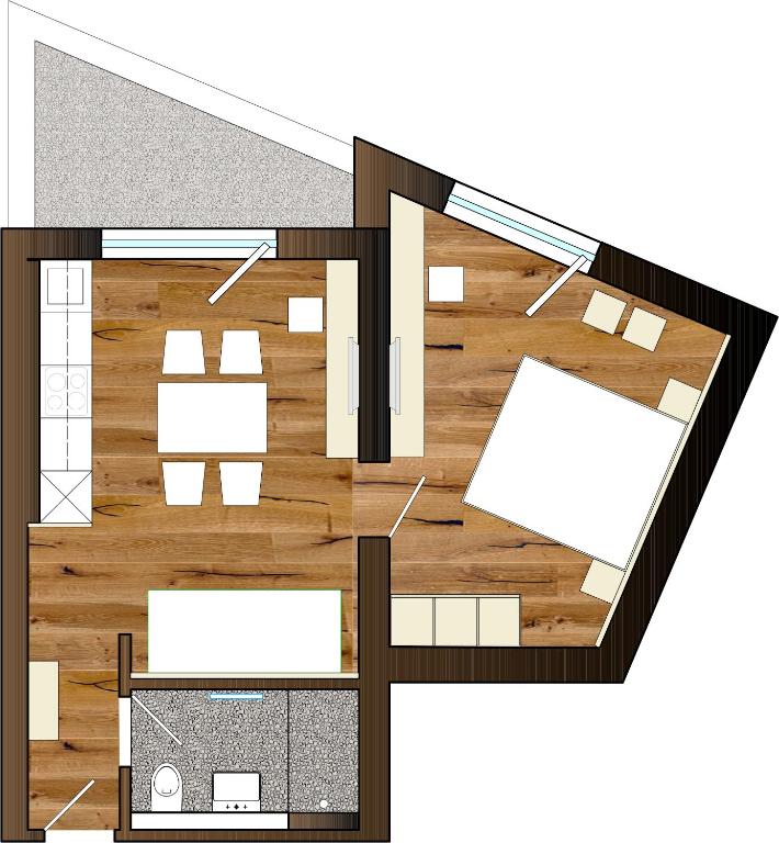 The floor plan of Apart Chamins