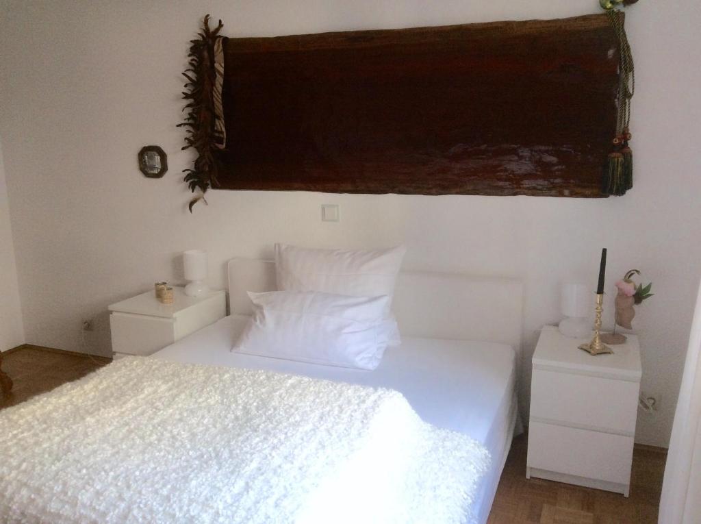 Ένα ή περισσότερα κρεβάτια σε δωμάτιο στο Auszeit
