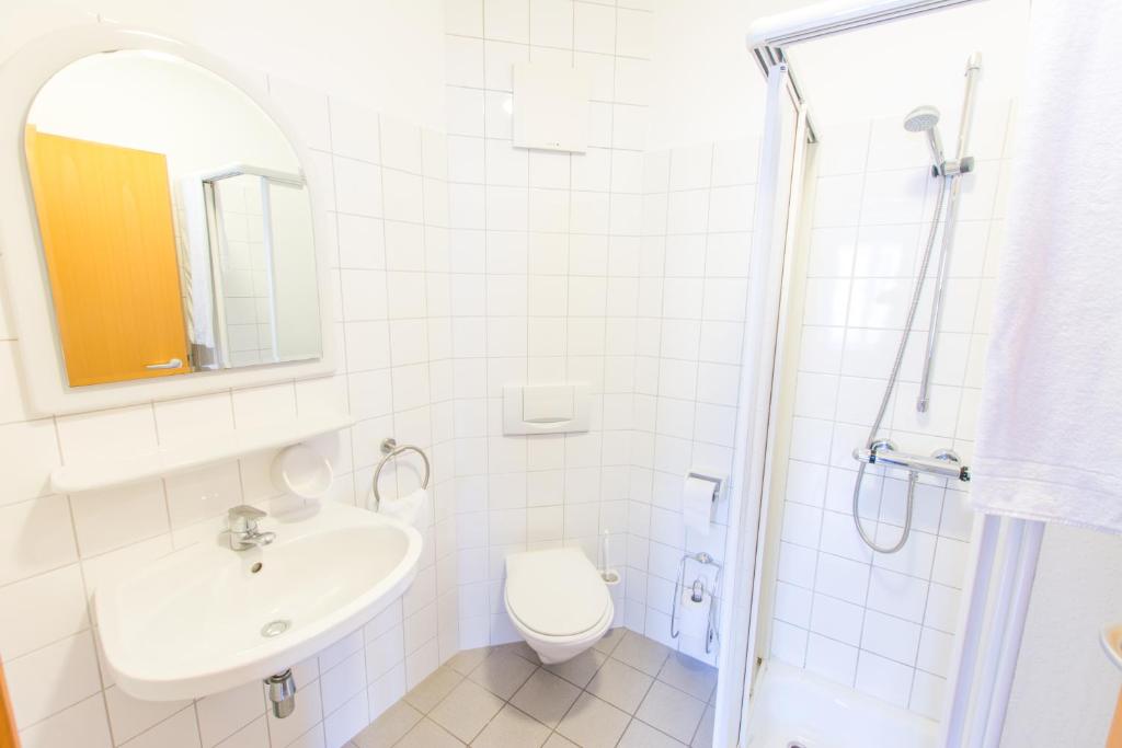 Koupelna v ubytování Jugendgästehaus Ulrichsberg