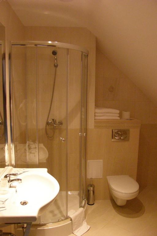 Kúpeľňa v ubytovaní Hotel Belfer