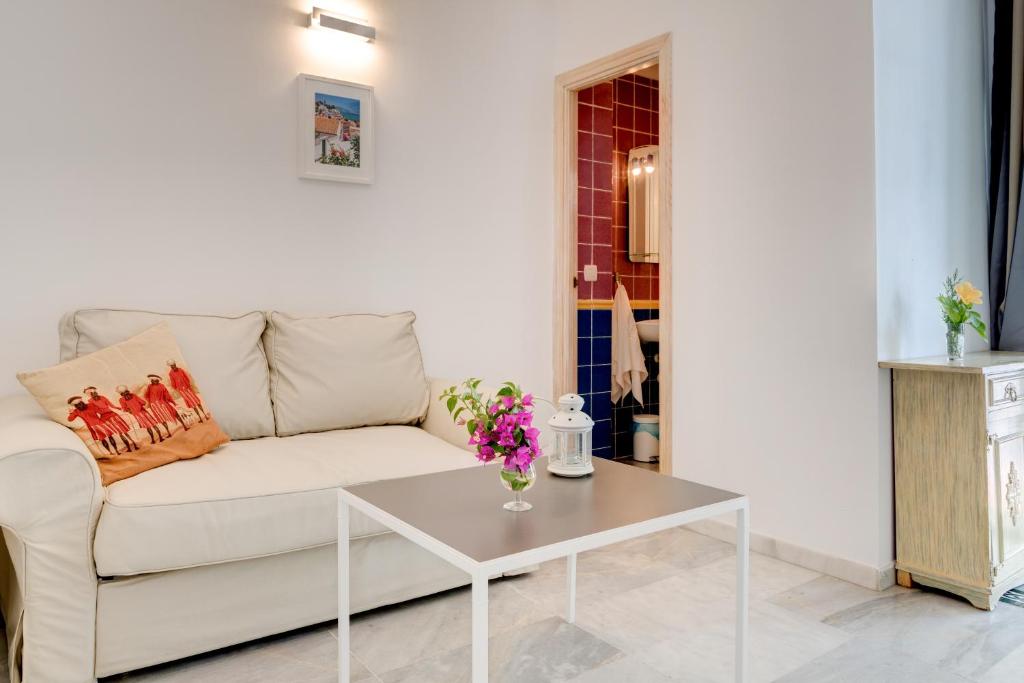 Posezení v ubytování Hostal Alegre