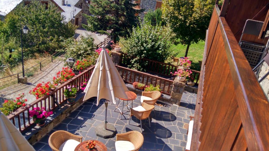 Balkón alebo terasa v ubytovaní El Xalet de Taüll Hotel Rural