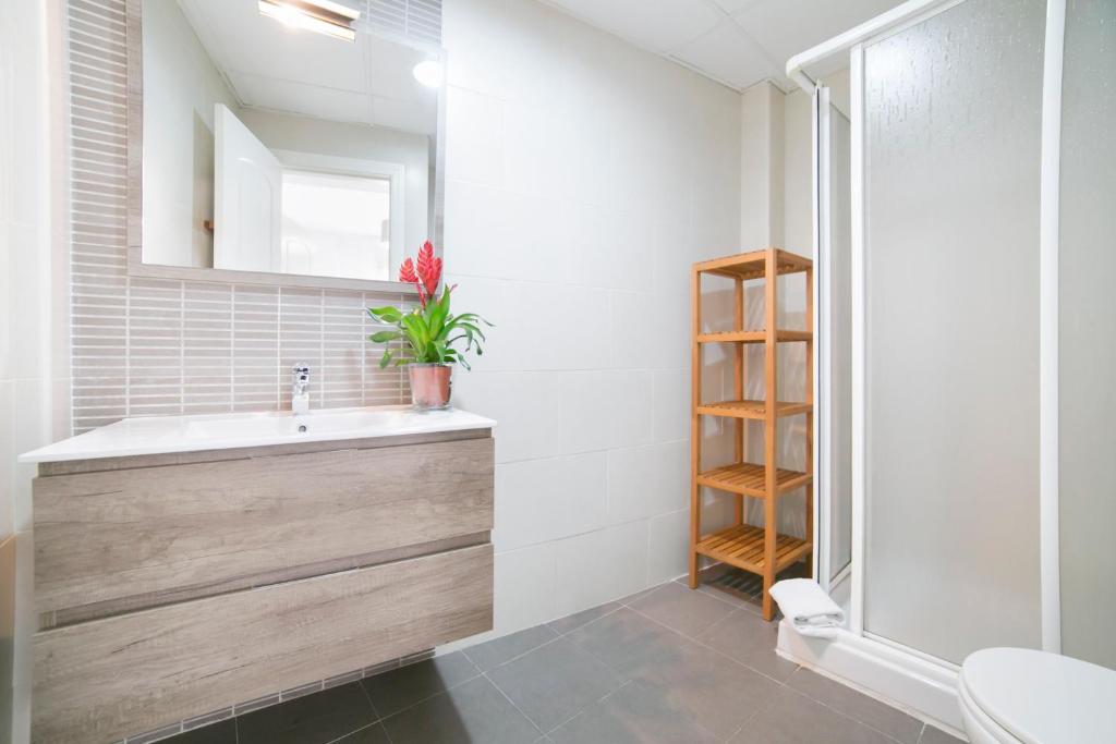 A bathroom at Apartamentos Salamanca