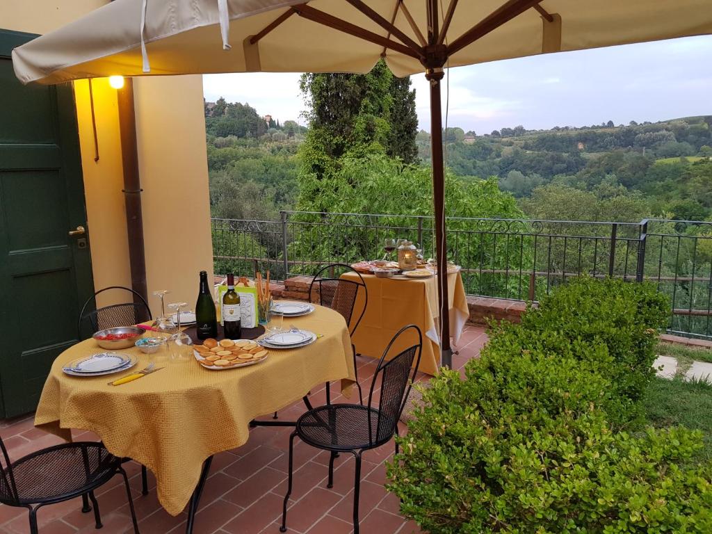 Balkón nebo terasa v ubytování Agriturismo Le Querce
