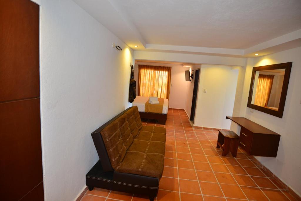 Posezení v ubytování Hotel Rio Lagartos