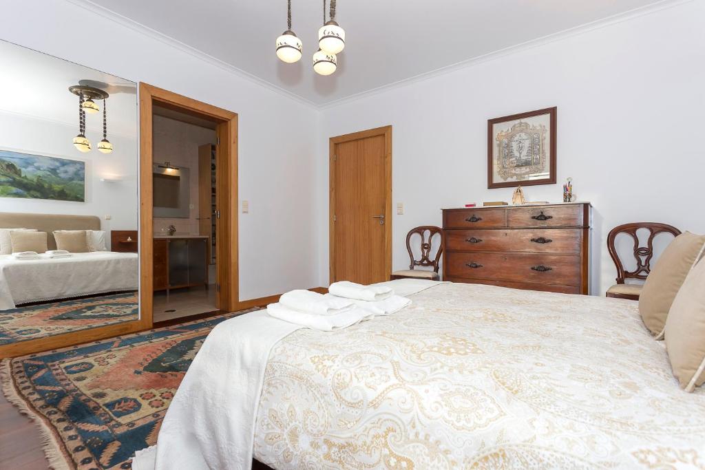 Postel nebo postele na pokoji v ubytování 43 House Azores