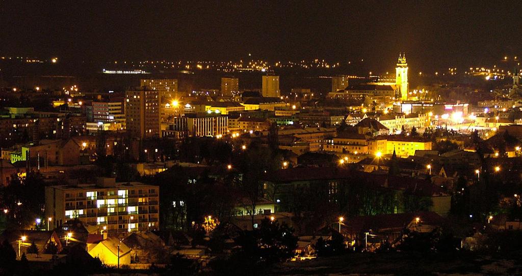 Nespecifikovaný výhled na destinaci Mojmírovce nebo výhled na město při pohledu z prázdninového domu