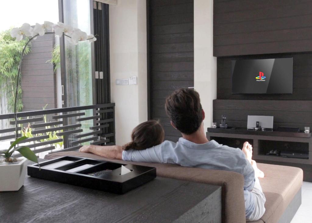 TV a/nebo společenská místnost v ubytování eqUILIBRIA Seminyak
